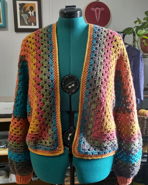 Crochet Hexagon cardigan