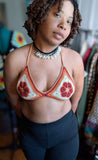African flower bikini top